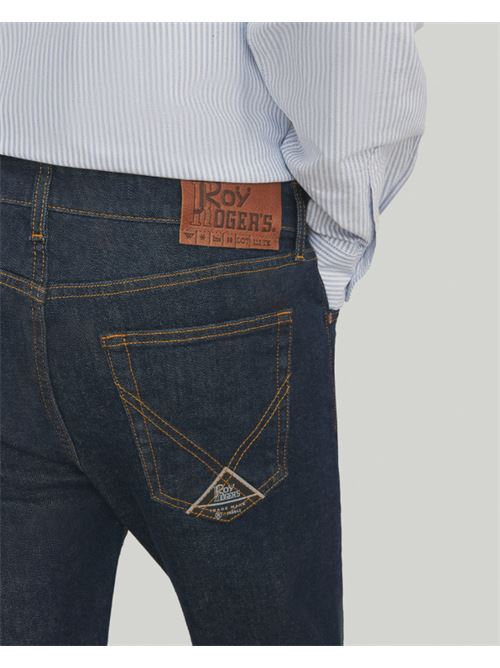 slub knit black denim ROY ROGER'S | 517WASH 87